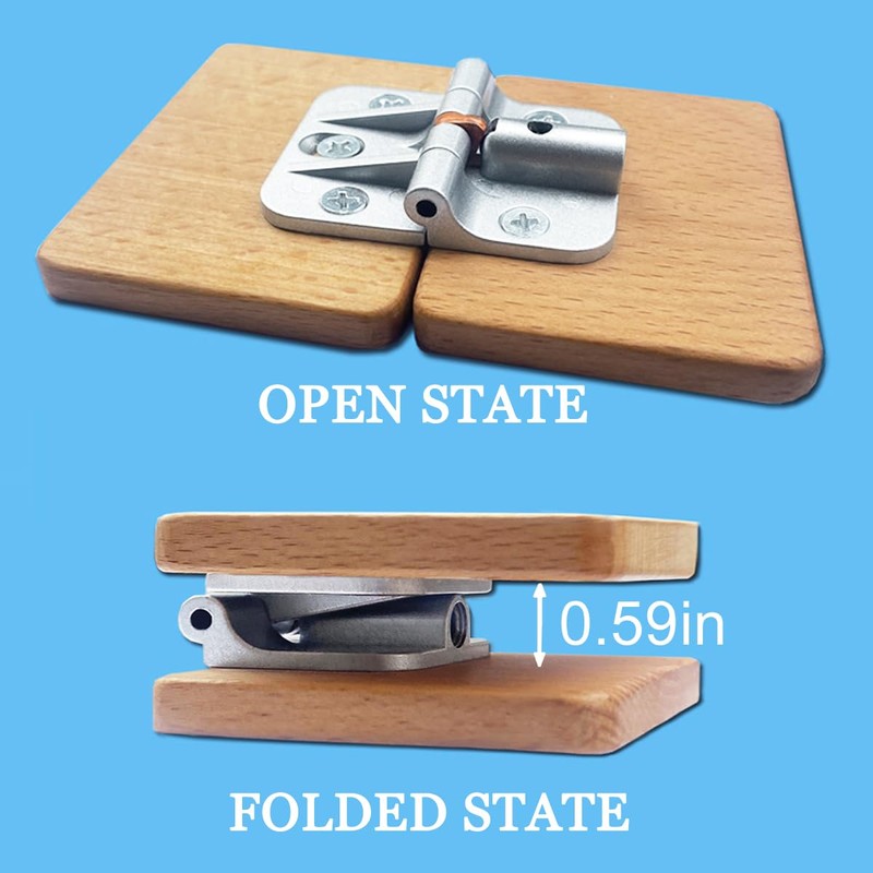 ANTEISI Locking Hinges 180 Degree,Adjustable Small Torque Hinges,Hinge for Folding