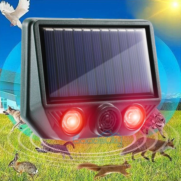 Unbranded Skunk Repellent Ultrasonic Solar Dog Cat Deer Animal Repeller