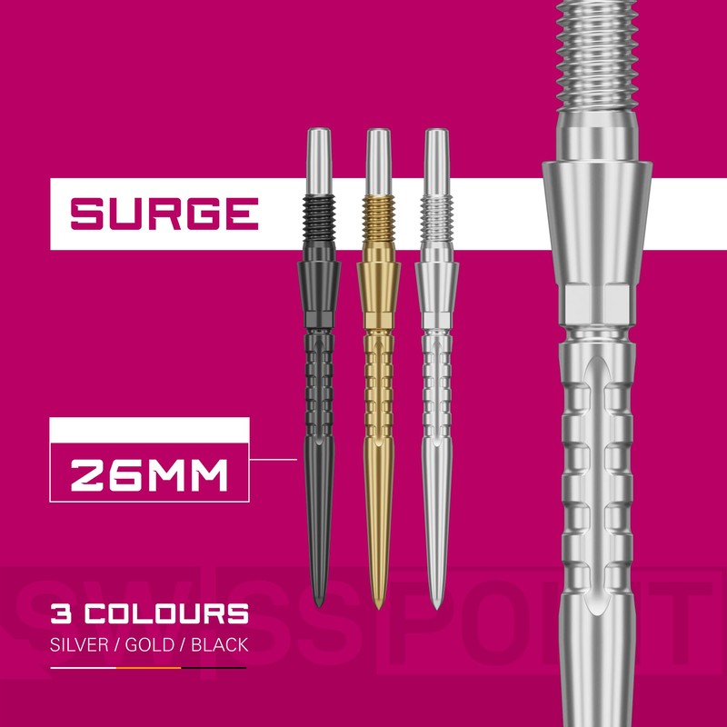 Target Darts Swiss Point Storm Dart Tips, Surge (Pack of
