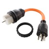 AC WORKS Generator to Transfer Switch 50Amp Inlet Box Adapter