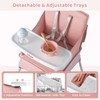INFANS Baby High Chair, Foldable Portable Highchair for Babies and