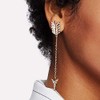 Relovet Gold Crystal Arrow Earrings Long Chain Dangle Dainty Wedding