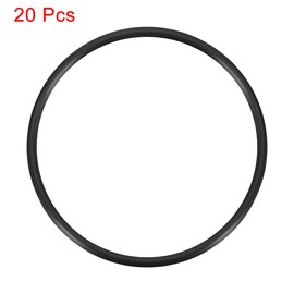 sourcing map Nitrile Rubber O-Rings 55mm OD 50.2mm ID 2.4mm Width, Metric Sealing Gasket for Automotive Machine Plumbing, Pack of 20