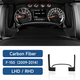 Car Carbon Fiber Dashboard Instrument Panel Strip Sticker Cover Interior Trim Decal for Ford F150 2009 2010 2011 2012 2013 2014 Accessories
