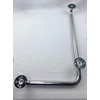 Shower Handicap Grab Bars for Bathroom Wall, L-Shaped Grab Bar,