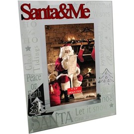 Santa And Me Picture Glass Christmas Photo Frame New Xmas Gift