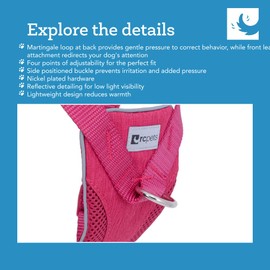 RC Pet Tempo No Pull Dog Harness, Heather Olive (X-Small, 14" - 18")