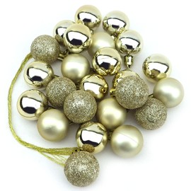 Christmas Baubles (Champagne)