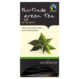 Lichfields Fairtrade Green Tea 20 Tea Bags 40g