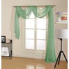 Decotex Premium Quality Sheer Voile Scarf Valance for Home &