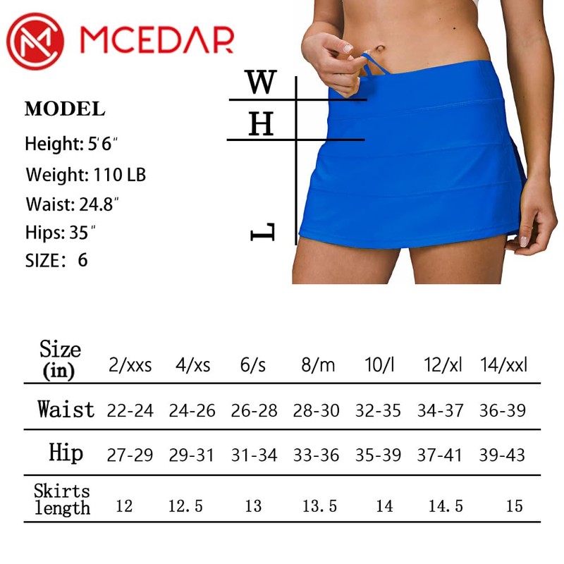 MCEDAR - Faldas atléticas de tenis y golf, para mujer,
