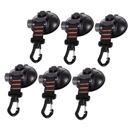 Mikinona 6Pcs Heavy Duty Suction Cup Anchor with Traceless Hooks for Camping Tarp Setup Car Awning and Outdoor Activities Reliable Wall Hanging for Travel and Home