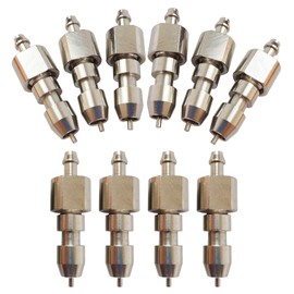 Bonchoice 10pcs Stainless Steel Rabbit Water Nipples Dispenser Hamster Waterer Automatic Watering System