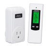 Wireless Thermostat Outlet Temperature Auto Detection LCD Backlit Temperature Controller