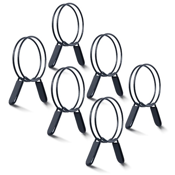 POWERTEC 5 Inch Double Loop Hose Clamps for Dust Collection