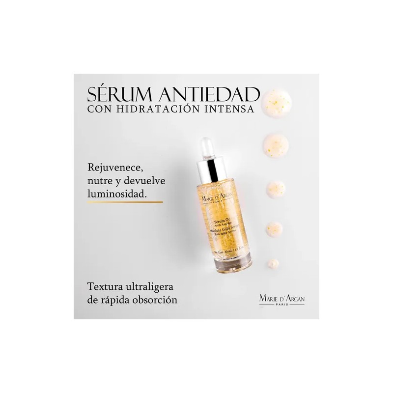 Sérum Oro 24K Marie dArgan con Ácido Hialurónico y Algas