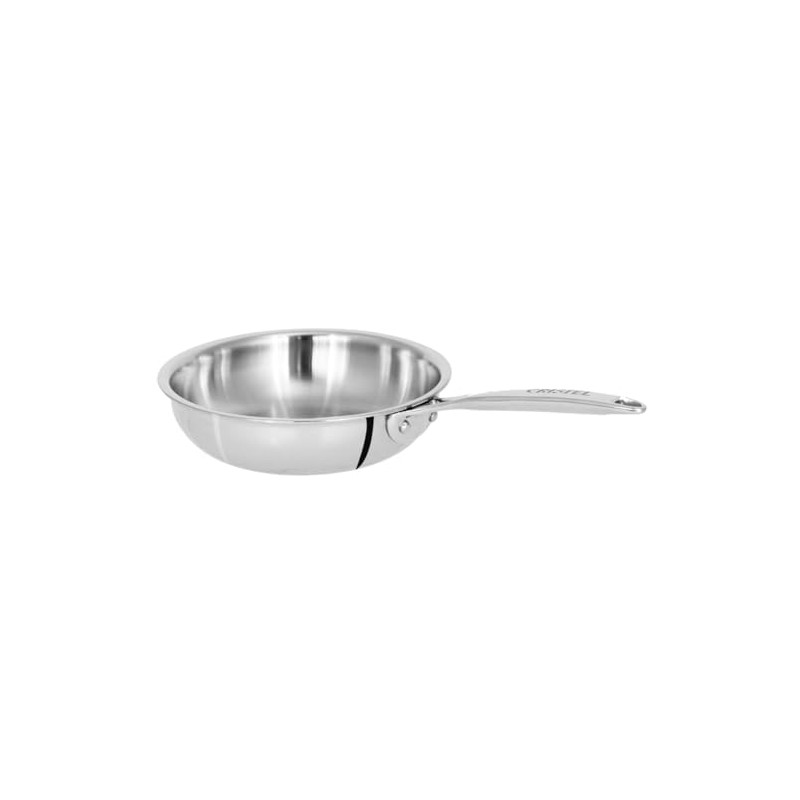 Cristel Castel'Pro Mini Frying Pan, 5" Diameter, 3-Ply Construction, Safe