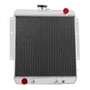 ECMRAD 3 Row Core Aluminum Radiator Compatible for 1966-1974 Jeep