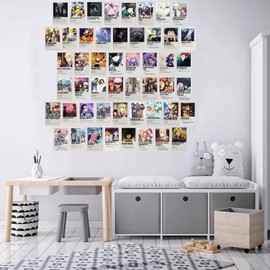 ZPPLD 50pcs Anime Wall Collage Kit,Anime Collage Kit for Wall Aesthetic,Anime Poster,Manga Posters,Aesthetic Picture for Wall Collage,Anime Posters Dorm Decor Bedroom Decor for Anime Lovers (Anime-C)