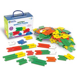Learning Resources Skill Builders Play Learning - Phrases Puzzle, Words, Letters, Language Skills, Master Sentence Building, Educational Toys for Preschool Children, Learning and Educational Toy, 5+