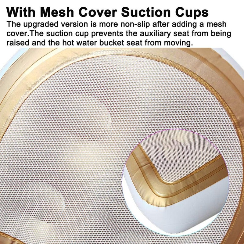 WBTY Bath Pillow, Spa Pillow, Bath Pillow with Mesh Cover,