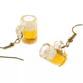 Team-Zebra Funky Earrings & Novelty Jewelry Cute Funky Realistic ALE BEER MUG EARRINGS Irish Pub Sports Bar Novelty Jewelry