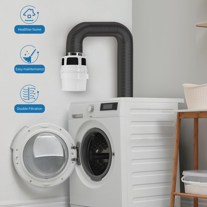 NOORNY 【Upgraded】 3 in 1 Indoor Dryer Vent Kit Lint