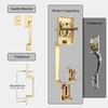 Haidms Gold Front Door Handle and Deadbolt Set, Entry Door