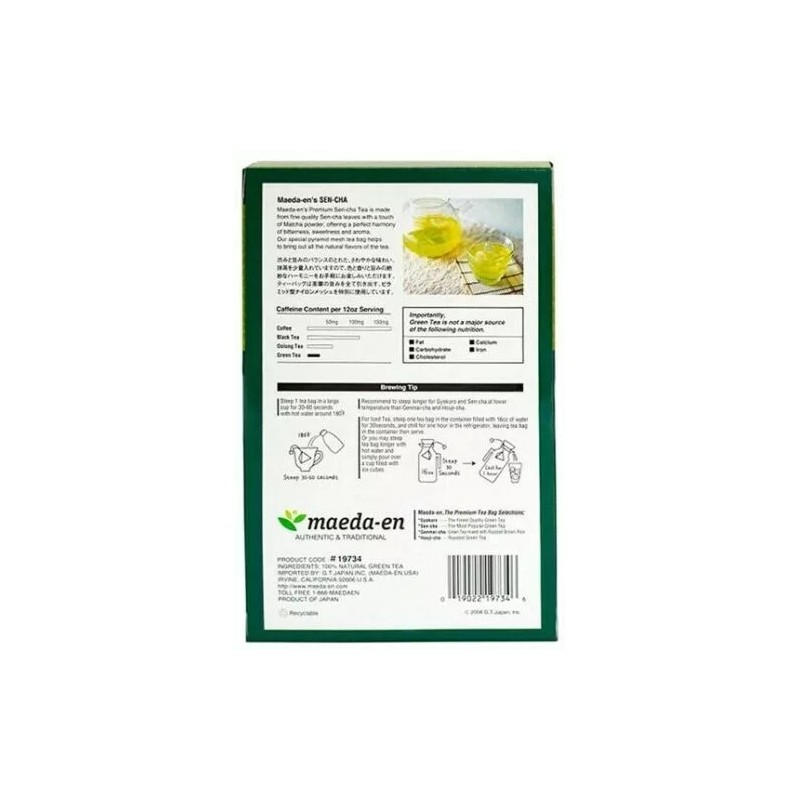 Maeda-en MAEDA EN JAPANESE SEN-CHA GREEN TEA SENCHA TEA BAGS