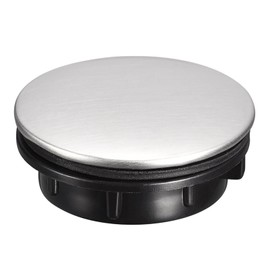 sourcing map Sink Tap Hole Cover Brushed Stainless Steel, Faucet Hole Cover for Kitchen Countertop Counter Space, 1 Packs (1 to 1.2 Inch in Diameter)