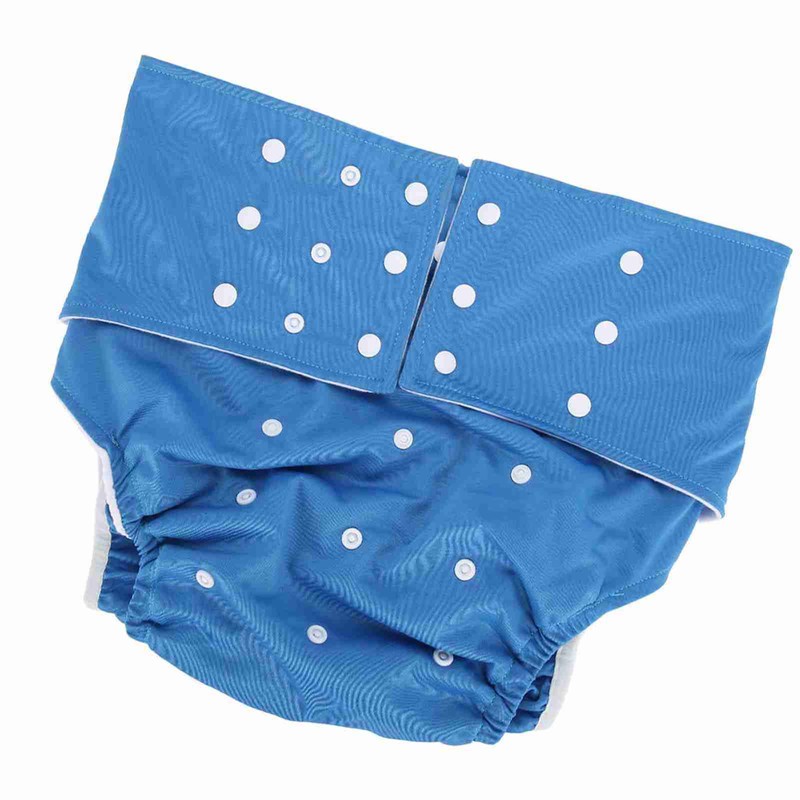 Washable Adult Pocket Nappy Cover Adjustable Reusable Diaper Cloth Dark