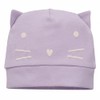 Pinokio Baby Girl Bonnet with Ears Beanie Hat, Purple Lilian