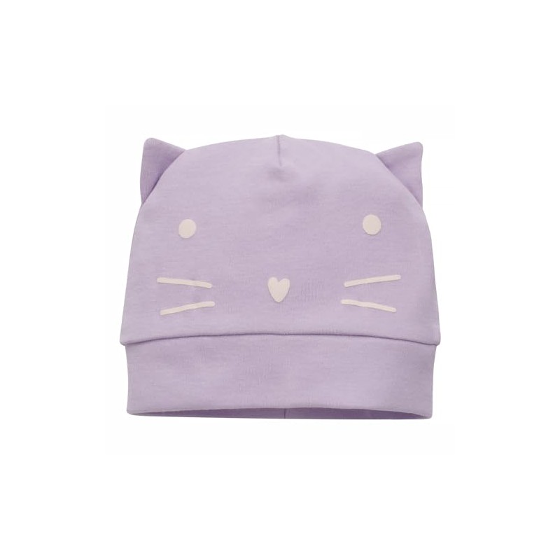 Pinokio Baby Girl Bonnet with Ears Beanie Hat, Purple Lilian