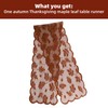 Fall Table Runner, 72x13 Inch Lace Autumn Table Runner with