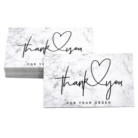 Thank You Cards 50Pcs Thank You for Your Order Mini Thank You Cards for Gift Packaging Expression of Gratitude