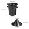 DOITOOL Black Wine Spittoon Dump Bucket with Double Handles 8.3