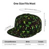 Bright Mushrooms and Skulls Snapback Hat for Men Women,Stylish Flat