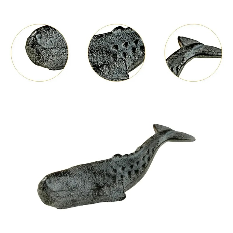 Pisapapeles De Ballena, Figura De Animal De Hierro Fundido,