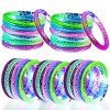JEFHOMKIT 30 Pack Glow Sticks Bracelets,6 Color LED Bracelets,Ligh