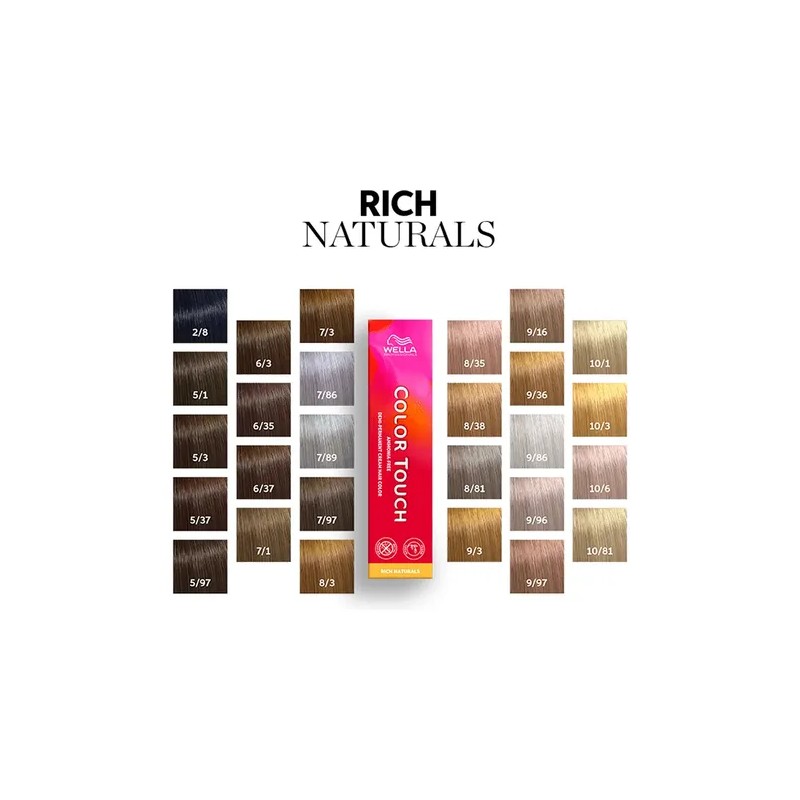 Tintura Wella Color Touch 8/0 Permanente sin Amoníaco de 60g