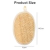 Esponja de luffa natural exfoliante corporal (4 unidades), hecha de