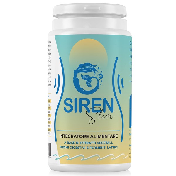 SIRENSLIM Abdominal Swelling Supplement for Men, Women and Men, Meteorism, Constipation, Against Intestinal Gas and Swelling