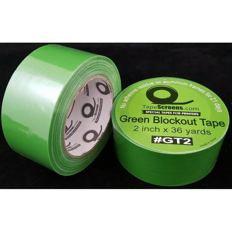 Performance Screen Supply Strong NO ADHESIVE RESIDUE Green Blockout Tape