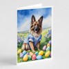 Caroline's Treasures DAC4947GCA7P Belgian Tervuren Easter Egg Hunt Greeting Cards