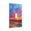 Beach Seagull Seaside Sunset Ocean Waves Decorative Light Switch Cover