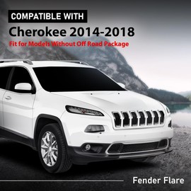 G-PLUS Fender Flares Compatible with Jeep Cherokee 2014-2018 Fit for Models W/o Off Road Package, Wheel Molding Arch Trim (Front Right Passenger Side) 68210314AE, CH1291111