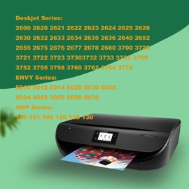 Juyudow 65XL Combo Remanufactured Ink Cartridge Replacement for HP 65XL,Envy 5055 5000 5052 5010 5070 5014 Deskjet 3755 3700 3772 2600 3752 2652 2655 2622 2640 Printer, 2-Pack