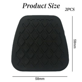 2x Brake And Clutch Pedal Pads Rubber Covers For Honda Civic Accord CR-V Jazz Acura FR-V Legend Prelude 46545SA5000 (Manual Vehicles)