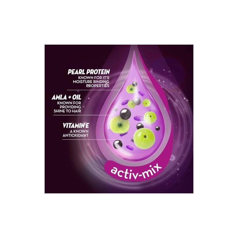 sunsilk Stunning Back Shine Activ-mix Amla+ Oil, Pearl Protein &