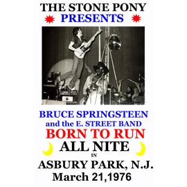 BRUCE SPRINGSTEEN REPLICA 1976 CONCERT POSTER